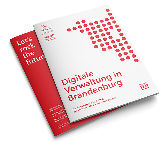Titelbild des Faltposters D21 Studie Brandenburg